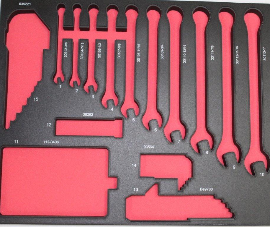 תבניות ספוג לכלי עבודה