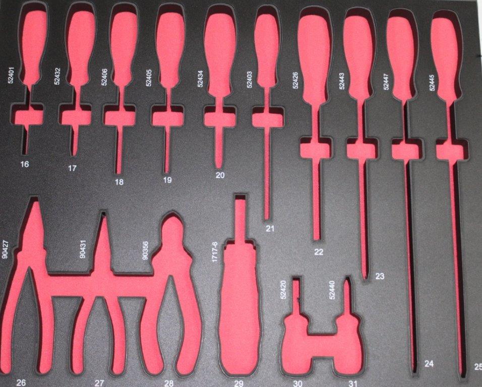 תבניות ספוג לכלי עבודה