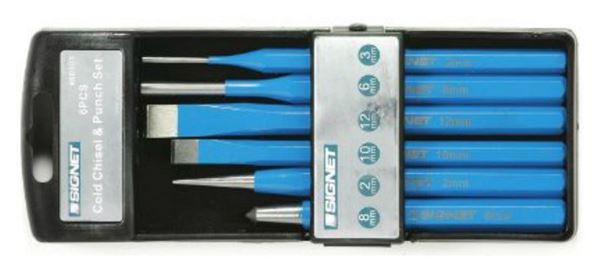 תמונה של סט אזמלים + מקב מקביל 6 י"ח סיגנט