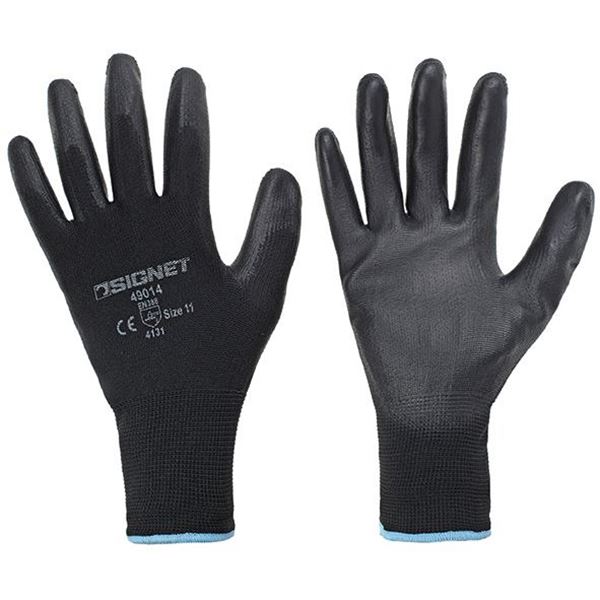 Picture of כפפות PU שחור סיגנט