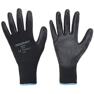 Picture of כפפות PU שחור L סיגנט