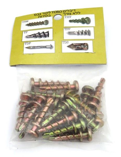 Picture of בורג תליה מהפכני לקיר גבס 20 י"ח 