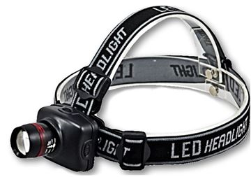 תמונה של פנס ראש 3W CREE USA טלסקופי כולל 3 סוללות 