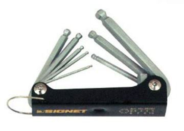 תמונה של סט מפתחות אלן כדורי אולר 2.5-10 מ"מ 8 יחידות סיגנט