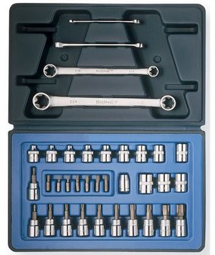 תמונה של סט בוקסות "3/8 + מפתחות TORX+E-TORX סיגנט