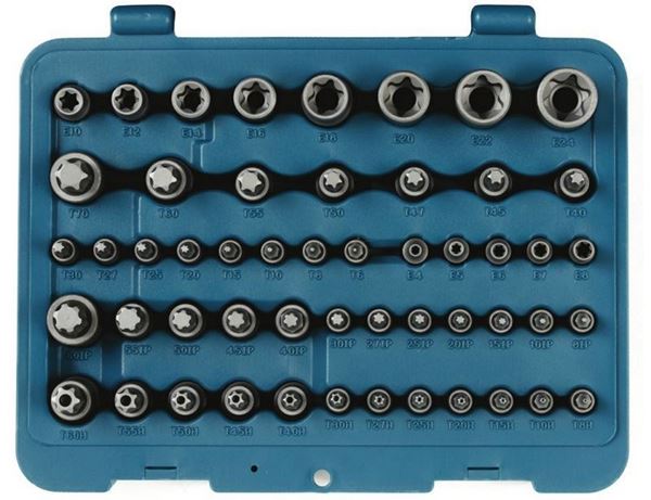 תמונה של סט בוקסות וביטים טורקס "1/2+"3/8+"1/4 52 י"ח סיגנט