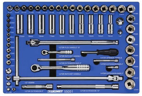 תמונה של סט בוקסות "1/2+"1/4 מעורב 61 י"ח סיגנט