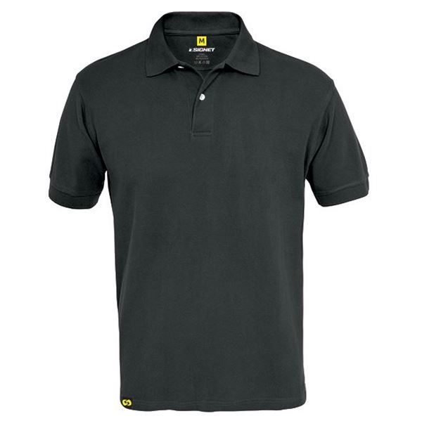 תמונה של חולצת פולו + כיס שחור סיגנט