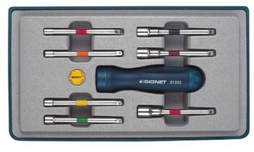 תמונה של סט מברג רצט + בוקסה 8 י"ח סיגנט