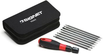 Picture of סט מברג רצט מיני + להבים דו צדדי פ+ש סיגנט