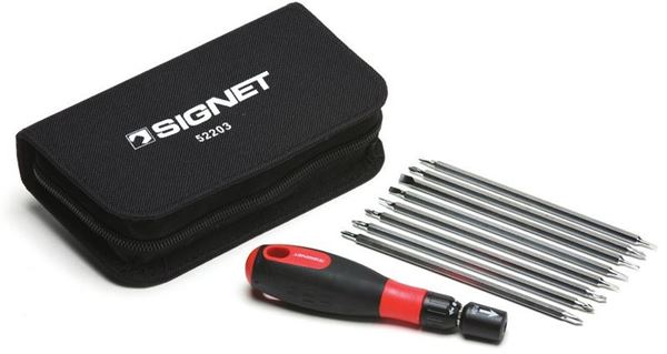 Picture of סט מברג רצט מיני + להבים דו צדדי פ+ש סיגנט