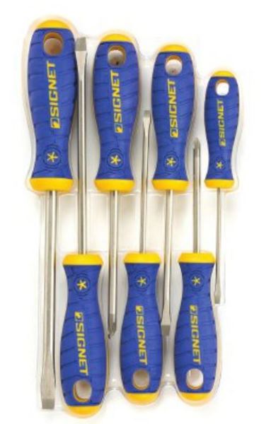 תמונה של סט מברגים שטוח + פיליפס 7 י"ח סיגנט