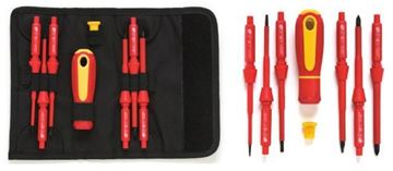 תמונה של סט מברגים נתקעים מבודדים 1000V פיליפס + שטוח סיגנט