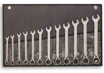 תמונה של סט מפתחות רינג פתוח רצ'ט + ווסת 8-19 מ"מ 12 יחידות סיגנט