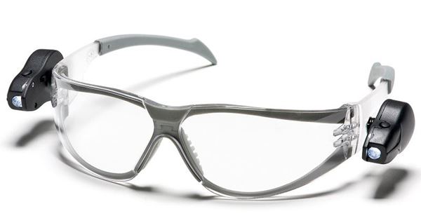 תמונה של משקפי בטיחות + פנסי לד שני צדדים סיגנט