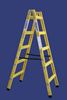 Picture of סולם עץ תקני כפול, 4-8 שלבים סולמות חגית