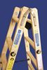Picture of סולם עץ מיקצועי לחשמלאים עם שלבים רחבים 4-12 שלבים סולמות חגית