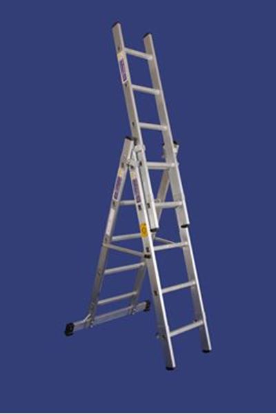 Picture of סולם אלומיניום מיקצועי רב שימושי (ג') 5-15 שלבים סולמות חגית
