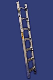 תמונה של סולם אלומיניום יחיד 6 שלבים רחבים גובה 1.80 מ' סולמות חגית