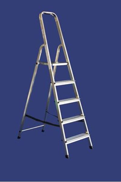 תמונה של סולם אלומיניום ביתי (יבוא) , 3-8 שלבים סולמות חגית