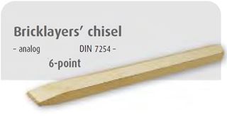 Picture of אזמל שטוח 6 פינות מוגן פיצוץ 200 מ"מ דונגס