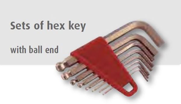 Picture of סט מפתחות אלן מוגן פיצוץ 1.5-10 מ"מ דונגס 