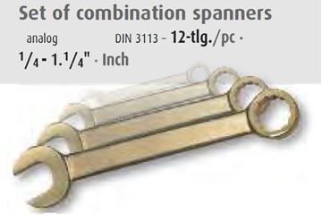 Picture of סט מפתח רינג/פתוח אנטי נפיץ (אינצ'י) 12 י"ח