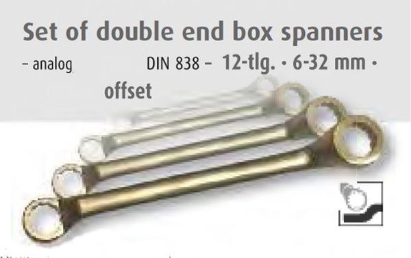 תמונה של סט מפתחות רינג/רינג אנטי נפיץ (מ"מ) 12 י"ח דונגס