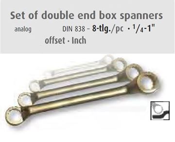 Picture of סט מפתחות רינג/רינג אנטי נפיץ (אינצ'י) 8 י"ח דונגס