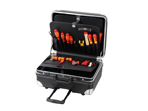 תמונה של מזוודה לטיסה טרולי / דיילים 470X220X360 מ"מ חסינת שברים  הפקו&בקר 