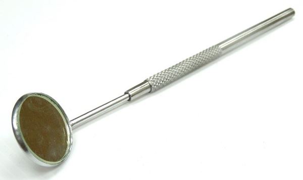 תמונה של מראה לטכנאי 20 מ"מ ידית ניקל