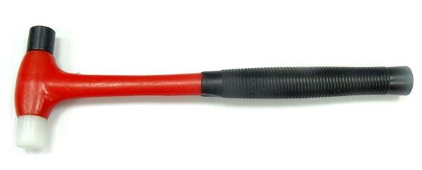 תמונה של פטיש גומי -פלסטיק ידית אדומה