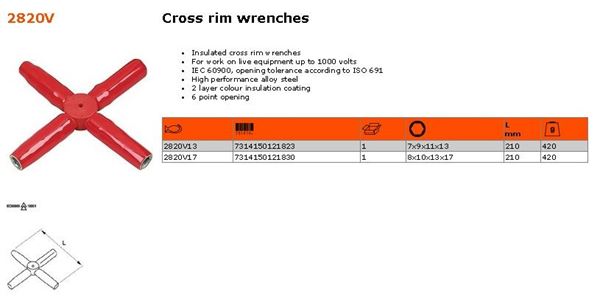 Picture of WAY WRENCH  BAHCO0V