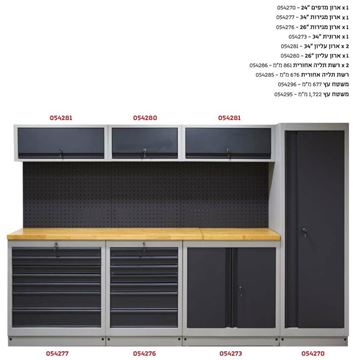 Picture of עמדת עבודה נייחת קומפלט כולל משטח עץ סיגנט