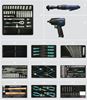 תמונה של ארון/עגלת כלים מאובזרת כחולה 168 כלים סיגנט
