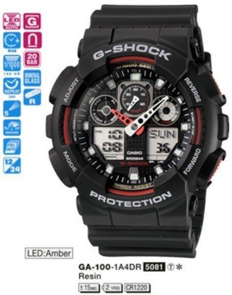 Picture of שעון ג'י שוק GA100-1A4 ,G-shock