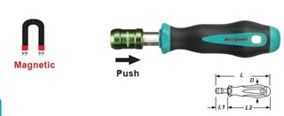 תמונה של מברג מתאם מגנטי מהיר לביטים, אורך - 138 מ"מ ווירלפאוור