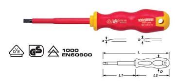 Picture of Insulated slotted screwdriver