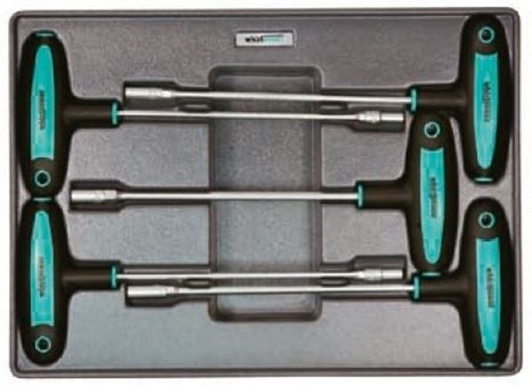 תמונה של מגש מברג בוקסה 5-8 מ"מ ווירלפאוור 5 יחידות ידית T