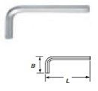 תמונה של מפתח אלן 3 מ"מ קצר, מידות 20 מ"מ * 63 מ"מ ווירלפאוור