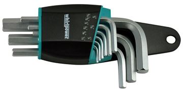 תמונה של סט מפתחות אלן קצר 1/16"-3/8", 9 י"ח ווירלפאוור