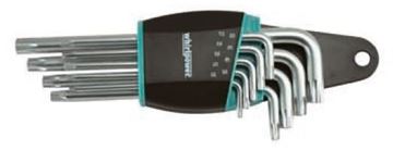 תמונה של סט מפתחות טורקס ארוך, 9 י"ח T10-T50 ווירלפאוור