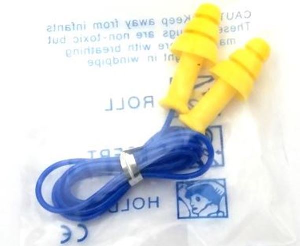 תמונה של זוג אטמי אוזניים סיליקון חוט