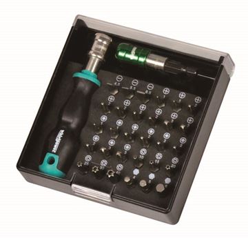 תמונה של סט ביטים 32 י"ח + מתאם + ידית מברג לביטים ווירלפאוור