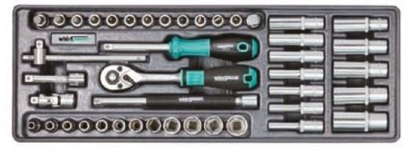 Picture of 1/4" Dr. Socket and Tool Set, 43pcs
