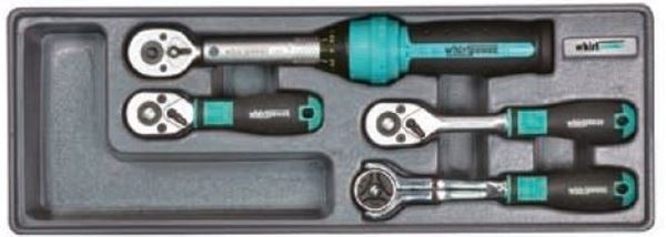 Picture of 1/4" Dr. Torque Wrench and Ratchet Set, 4pcs