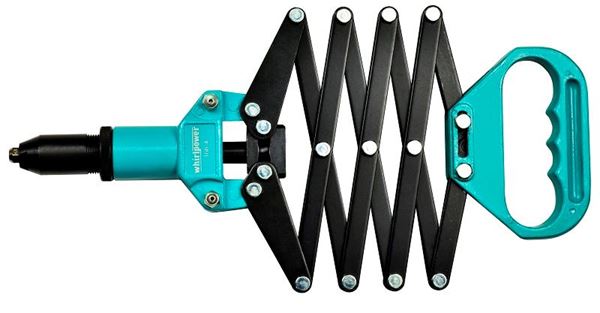 תמונה של מכשיר ניטים תעשייתי עם קפיץ ווירלפאוור