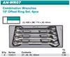 Picture of Combination Wrench 15° Offset Ring Set, 4pcs