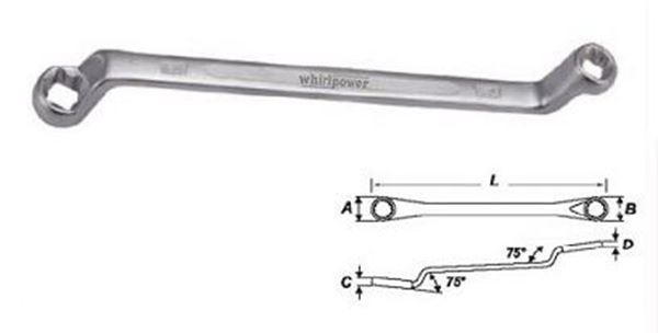 Picture of  Double Ring Torks Wrench 75°