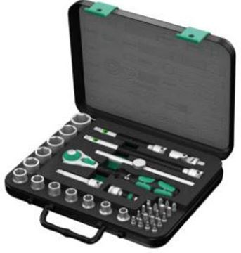 תמונה של סט 43 חלקים ,אינצ'י,ציקלופ ZYKLOP ספיד 3/8 בקופסה קשיחה, מורחב סדרה 8100 וורה